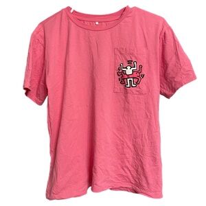 Pink Keith Haring Tee